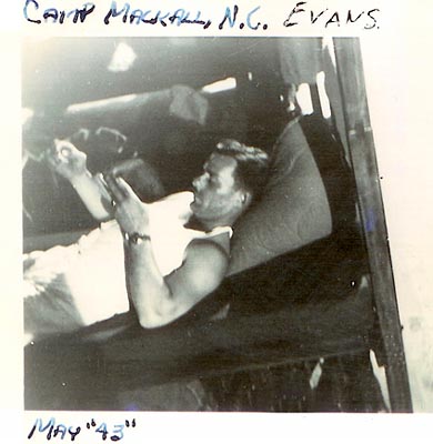 1Sgt Evans-Camp Mackall,NC May 1943