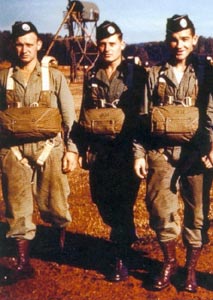 Pvt Carl L. Fenstermaker, Pvt Roderick G. Strohl, and Pvt Forrest L. Guth-FORT BENNING