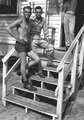 Burr Smith and Skip Muck-Fort Bragg,NC,summer 1943